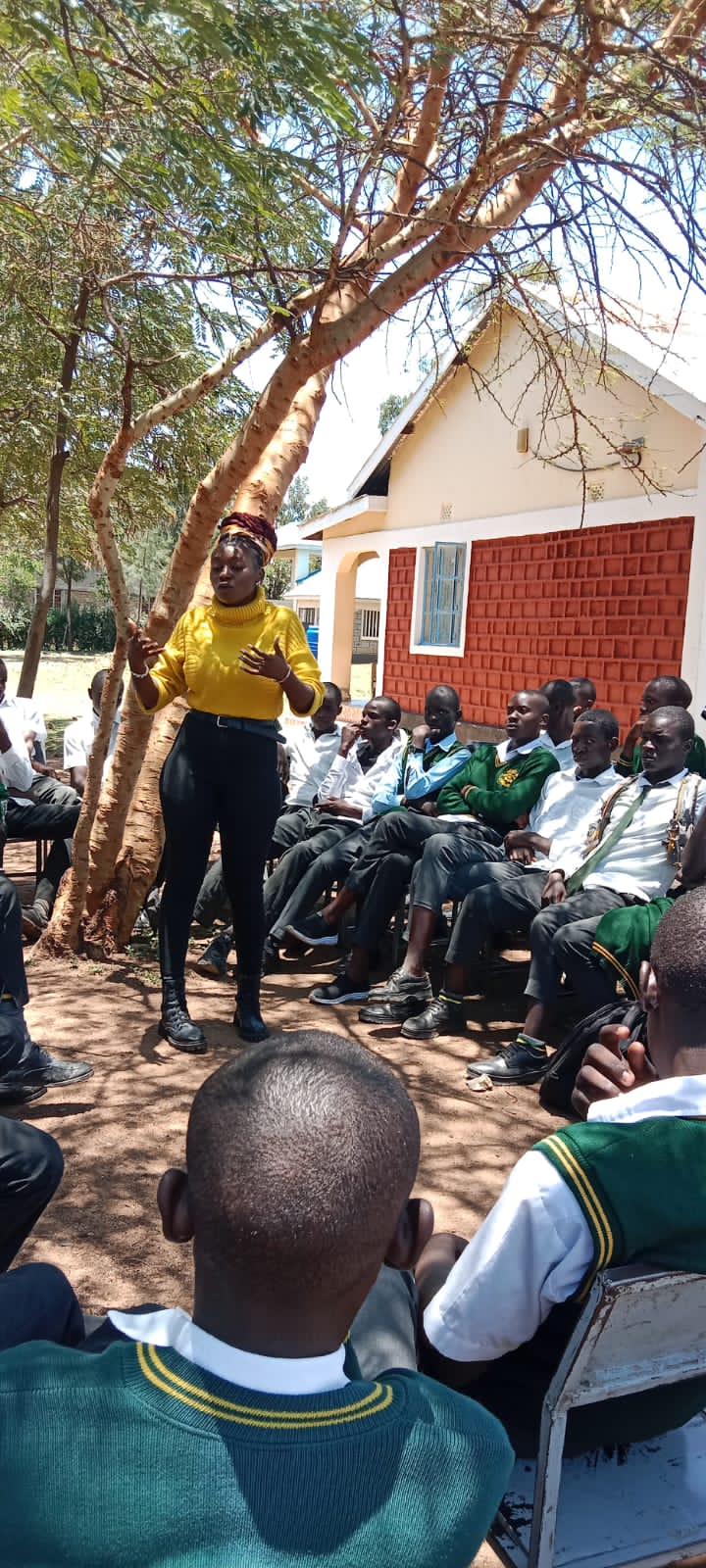 Group of young women participating in leadership training